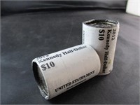 2 Rolls 2012 Kennedy Half Dollars