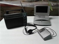 Portable radio and DVD player