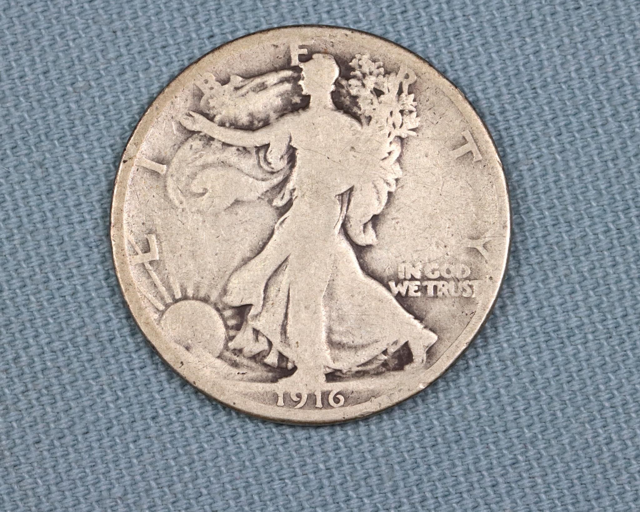 1916 Walking Liberty Half Dollar