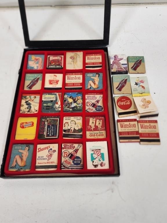 Early Advertising Matchbooks with Case