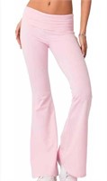 New (Size M)Women Flare Pants Stretch Casual Yoga