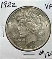 1922 Peace Dollar - VF