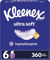 6 Cube Boxes-Kleenex Ultra Soft Tissues