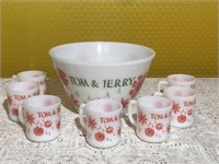 Fire King Tom & Jerry Bowl & Mugs