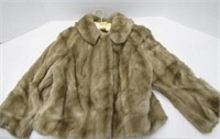 Vintage French Faux Fur Coat Sz Small