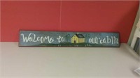 Wooden Wall Sign 39" X 6"