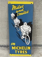 MICHELIN TYRES Miles And Smiles Enamel Sign - 210