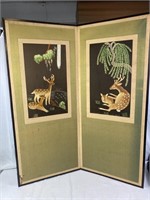 2 Panel Silk Screen Deer
