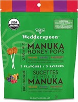 Wedderspoon Organic Manuka Honey Lollipops,