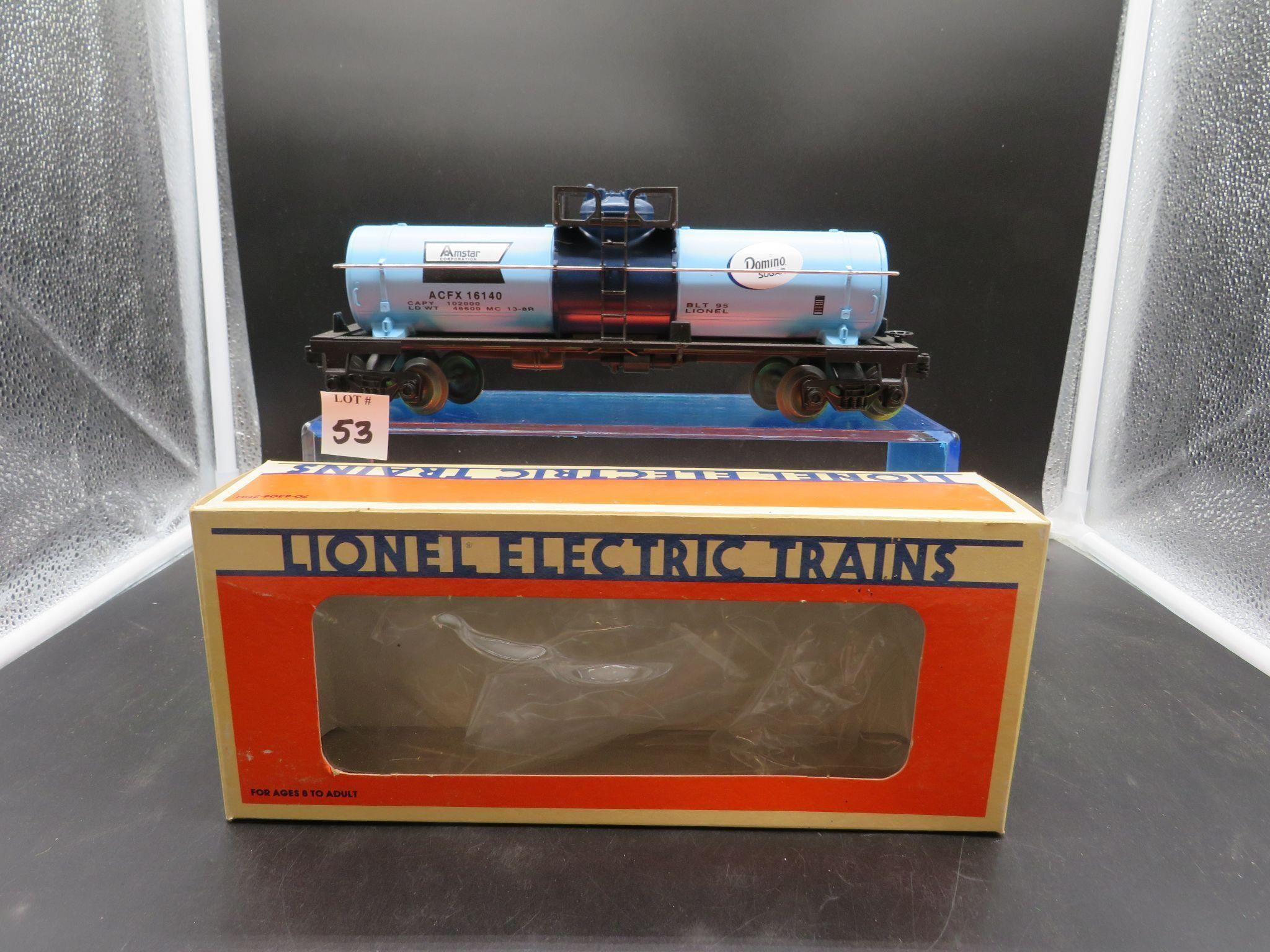 Lionel Domino Sugar Single Dome Tank Car 6-16140