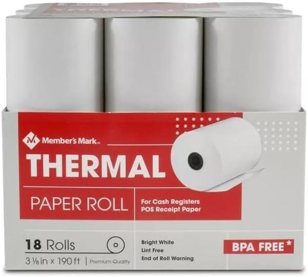 Member's Mark Thermal Receipt Paper Rolls