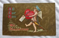 1912 Valentine Postcard Never Postmarked!
