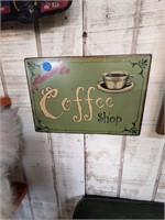 Coffee Shop Metal Sign 11 x 7.5