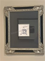 Framed Art Print Black and Pewter Frame with