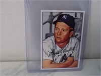 1952 Bowman Gum Mickey Mantle #101 Reprint