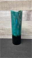 Blue Mountain Pottery Cylinder Shaped Vase 11.5" H