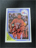 1989-90 FLEER CHARLES BARKLEY AUTOGRAPH COA