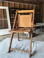 Vintage Child's Wooden Folding Chair