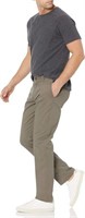 Essentials Men's 34x32 Slim Fit Chino Pant, Brown