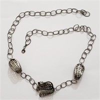 $300 Silver 17.2G 22" Necklace