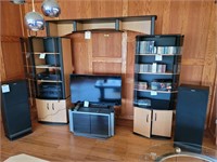 Three Piece Stereo Unit Side Cabinets