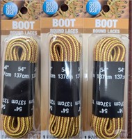 3 PAIRS SHOE GEAR BOOT ROUND LACES