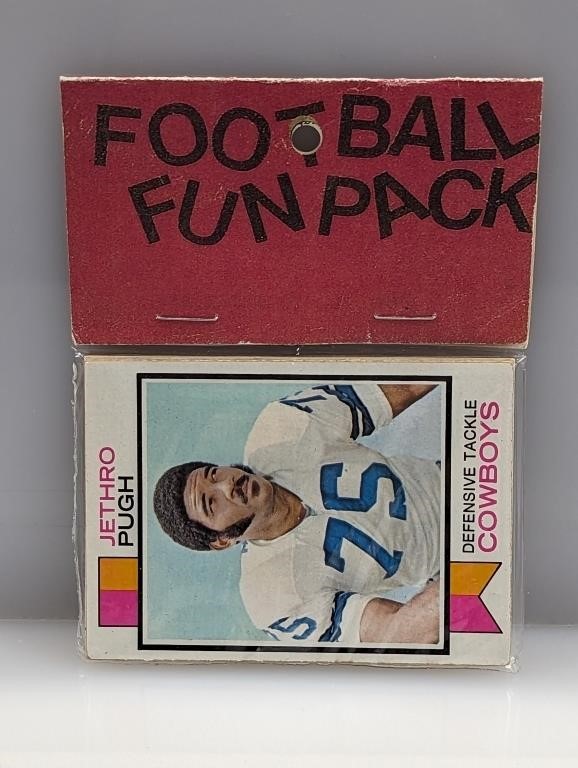 1973 Football Fun Pack F-Jethro Pugh B-OJ Simpson
