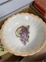 BOWL W/BASKET AND FLOWERS