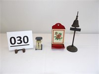 Postal Scale, Match Holder, Bell on Stand