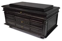 SILVER CHEST OR JEWELRY CHEST, LOCKABLE DRAWERS