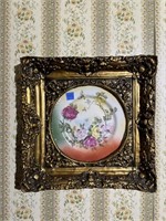 Framed Porcelain Plate