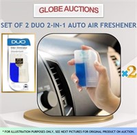 SET OF 2 DUO 2-IN-1 AUTO AIR FRESHENER