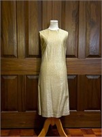 1960s Metallic Dress by Snyder Craft