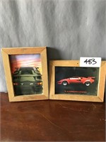 Set of 2 Wooden Framed Lamborghini Pictures
