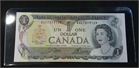 1973 Uncirculated one dollar bill