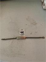 Phyllis monogram bracelet. 7 1/2 inch long