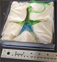 nice  hand made glass starfish original box estate