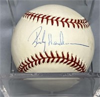 Autographed Rickey Henderson Athletics Baseball