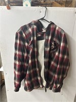 Size 3Xl plaid jacket zipper is broken