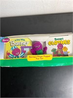 Sealed Barney  finger puppets