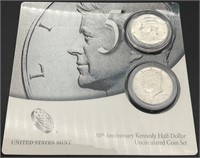 2014 2pc Kennedy Half 50th Anniversary Mint Set