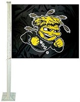 College Flags . Wichita State Car and Auto Flag