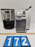 Large Keurig With Water Hose And Coffee Maker