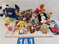 Large Plush And Beanie Lot