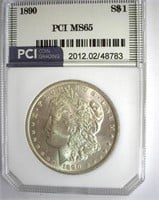 1890 Morgan PCI MS-65 LISTS FOR $1050
