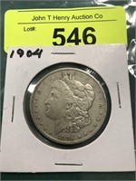 1904  MORGAN SILVER DOLLAR