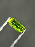 1.75  Carats Emerald Cut Natural Green Tourmaline