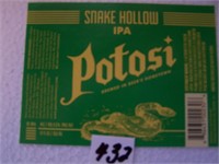 Set of 4 - Potosi Beer Labels-Snake Hollow IPA, Ca