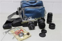 Pentax Asahi Camera, Lenses & Bag