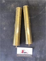 Brass clock weights